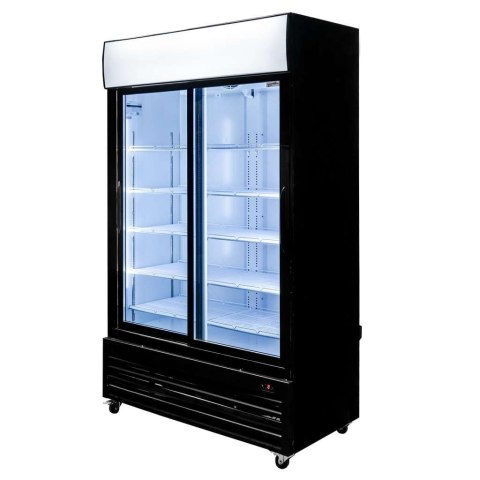 Witryna chłodnicza 2 drzwiowa 706l Rico i112 LED drzwi przesuwne MTP006360