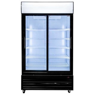 Witryna chłodnicza 2 drzwiowa 706l Rico i112 LED drzwi przesuwne MTP006360