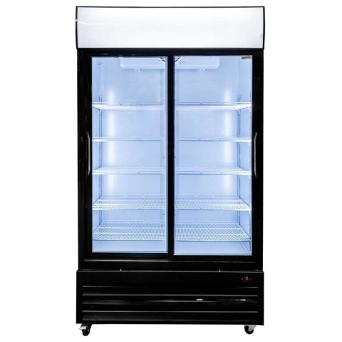 Witryna chłodnicza 2 drzwiowa 706l Rico i112 LED drzwi przesuwne MTP006360