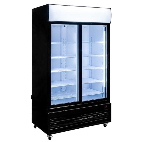 Witryna chłodnicza 2 drzwiowa 706l Rico i112 LED drzwi przesuwne MTP006360