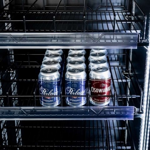 Witryna chłodnicza 2 drzwiowa 800l Diego R112 Prestige black LED MTP006352