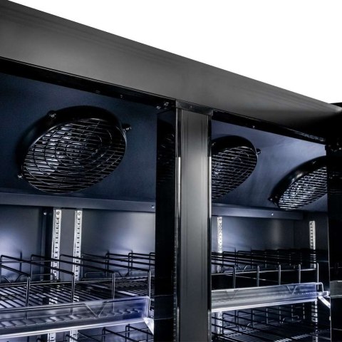 Witryna chłodnicza 3 drzwiowa 1200l Diego R168 Prestige black LED MTP006354