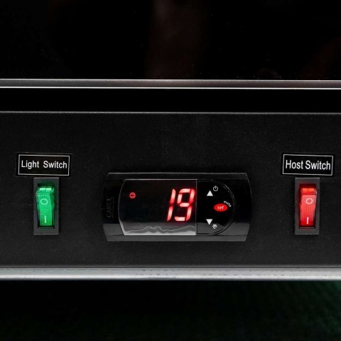 Witryna chłodnicza 3 drzwiowa 1200l Diego R168 Prestige black LED MTP006354