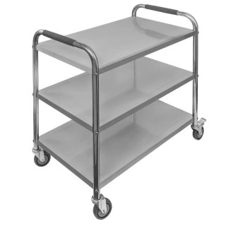 Wózek kelnerski gastronomiczny 85x45x90 3 półki inox Standard MTP004687