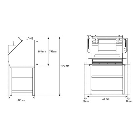 Bagieciarka piekarnicza do formowania bagietek Resto Quality Baguetto