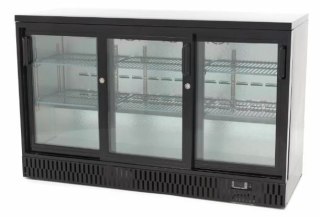 Barowa szafa chłodnicza podblatowa 3-drzwiowa przesuwna Resto Quality RQ-330SCM