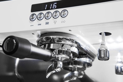 Ekspres do kawy 2-grupowy kolbowy biały wersja Top EX3 PID Resto Quality EX3 2GR W PID