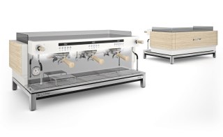 Ekspres do kawy 3-grupowy biały PID Premium Version 4,35 kW Resto Quality EX3 3GR W Premium