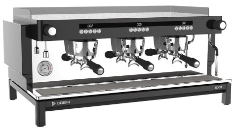 Ekspres do kawy 3-grupowy czarny PID Smartsteam Top Version 4,35 kW Resto Quality EX3 3GR B PID Smartsteam