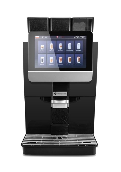 Ekspres do kawy dotykowy podłączenie wody 2 rodzaje mleka Resto Quality RQK33 PRO