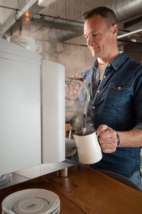 Ekspres kolbowy 1-grupowy Lollo biały gastronomiczny 1,8 kW Resto Quality Lollo 1GR White