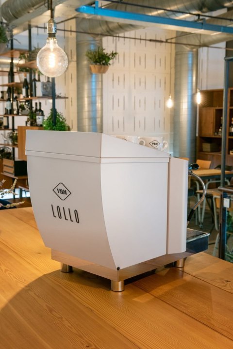 Ekspres kolbowy 1-grupowy Lollo biały gastronomiczny 1,8 kW Resto Quality Lollo 1GR White