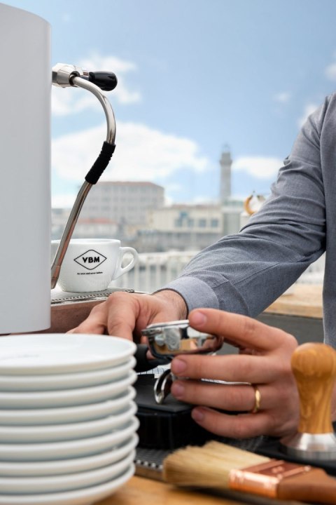 Ekspres kolbowy 1-grupowy Lollo biały gastronomiczny 1,8 kW Resto Quality Lollo 1GR White