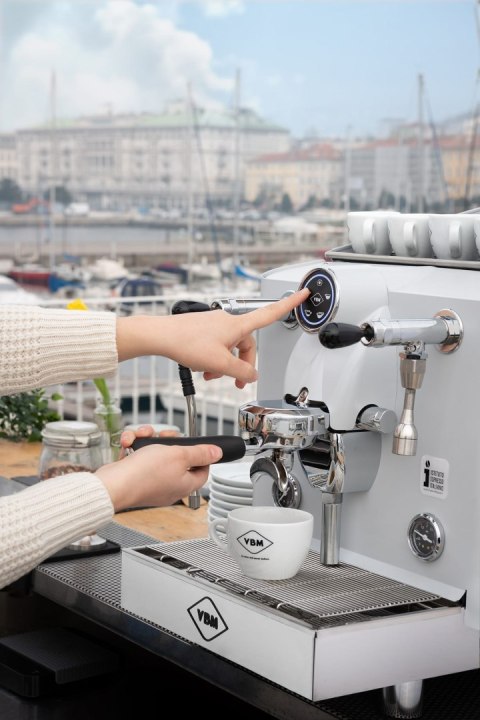 Ekspres kolbowy 1-grupowy Lollo biały gastronomiczny 1,8 kW Resto Quality Lollo 1GR White