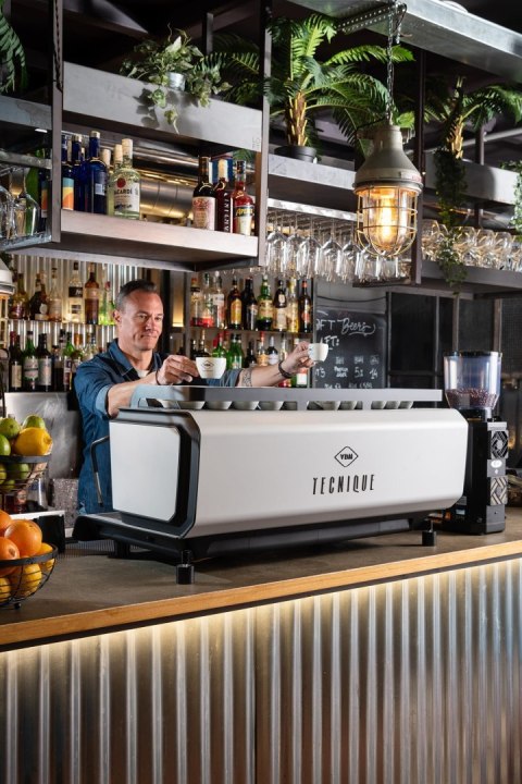 Ekspres kolbowy Tecnique HX 2-grupowy biały gastronomiczny Resto Quality Tecnique HX 2GR White