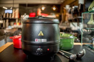 Elektryczny kociołek do zupy stalowy 8,5 l moc 0,4 kW Resto Quality RQSK-10