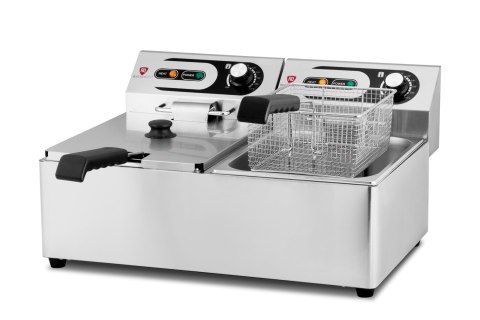Frytownica elektryczna podwójna gastronomiczna 2x 6 l 6 kW Resto Quality RQF6L2