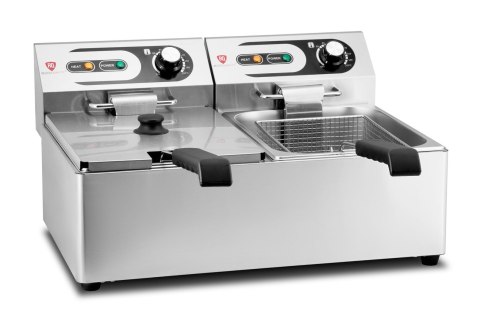 Frytownica elektryczna podwójna gastronomiczna 2x 6 l 6 kW Resto Quality RQF6L2