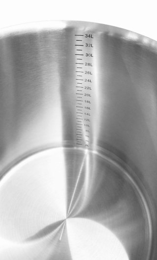 Garnek ze stali nierdzewnej z podziałką 25,7 l 320x320 mm Resto Quality RQ13232