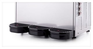 Granitor do sorbetów slush shake 3x12l gastronomiczny czarny Resto Quality SLUSH36.B