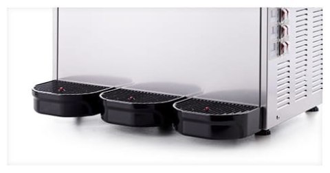 Granitor do sorbetów slush shake 3x12l gastronomiczny czarny Resto Quality SLUSH36.B