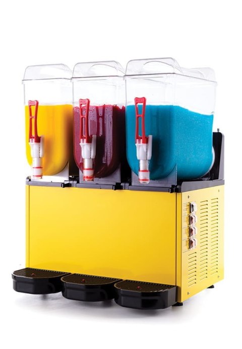Granitor do sorbetów slush shake 3x12l gastronomiczny żółty Resto Quality SLUSH36.Y