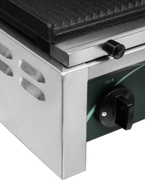 Grill elektryczny kontaktowy panini 2 płyty ryflowane Resto Quality RN101-A