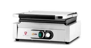 Kontakt grill pojedynczy płyty ryflowane gastronomiczny 2,2 kW Resto Quality RQK812A