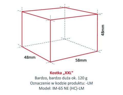 Kostkarka Hoshizaki 43 kg/24h chłodzona powietrzem kostka duża Big Resto Quality IM-65NE-HC-LM "Big"