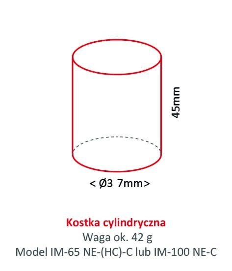 Kostkarka Hoshizaki 55 kg/24h kostka cylinder chłodzona powietrzem Resto Quality IM-65NE-HC-C