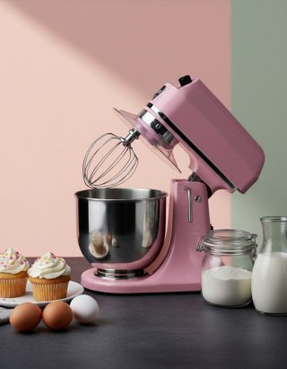 Mikser planetarny gastronomiczny 7 litrów obudowa różowa Resto Quality RQB7-P