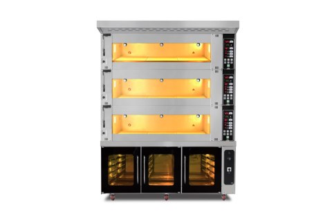 Modułowy piec piekarniczy 3-komorowy 39,6 kW 400V 1660x1400 mm Resto Quality MT/1400/2