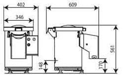 Obieraczka do czosnku gastronomiczna wsad 3 kg moc 0,27 kW Resto Quality GP3 C/E
