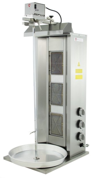 Opiekacz gazowy do kebaba 3 palniki wsad 40 kg Linia Budget Resto Quality RQ43033