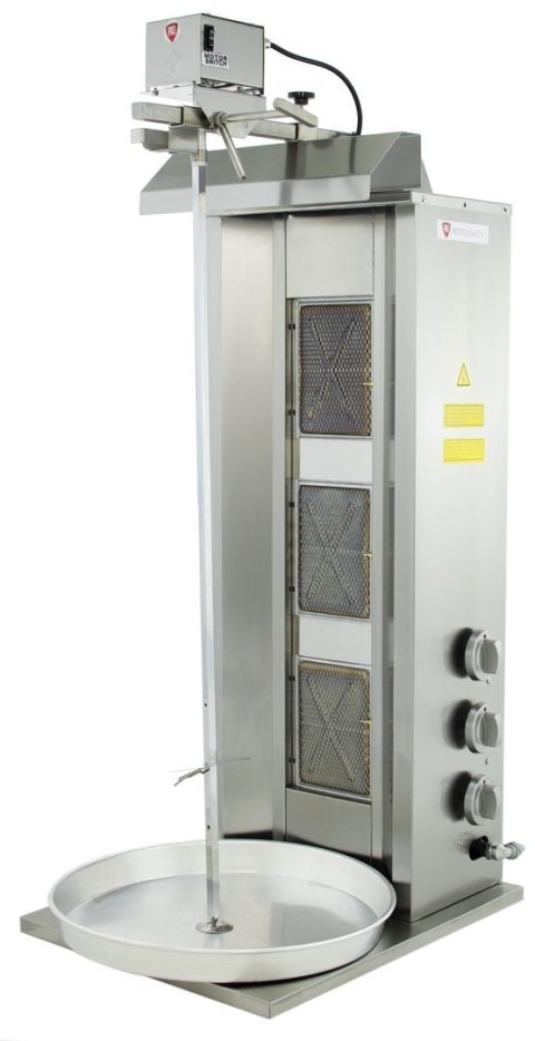 Opiekacz gazowy do kebaba 3 palniki wsad 40 kg Linia Budget Resto Quality RQ43033