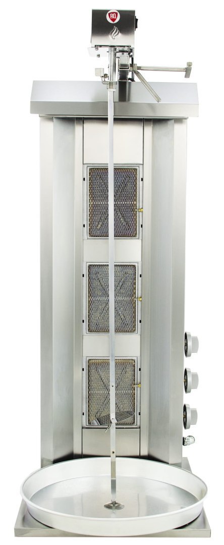 Opiekacz gazowy do kebaba 3 palniki wsad 40 kg Linia Budget Resto Quality RQ43033