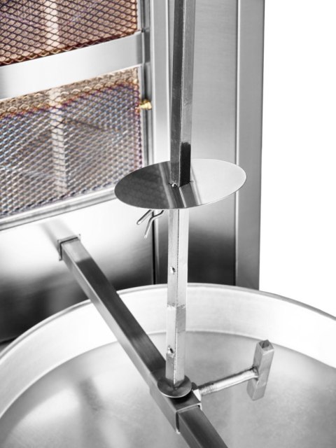 Opiekacz gazowy do kebaba 4 palniki wsad 60 kg Linia Budget Resto Quality RQ43034