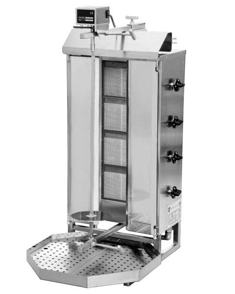 Opiekacz gazowy do kebaba 4 palniki wsad 60 kg Resto Quality KLG221