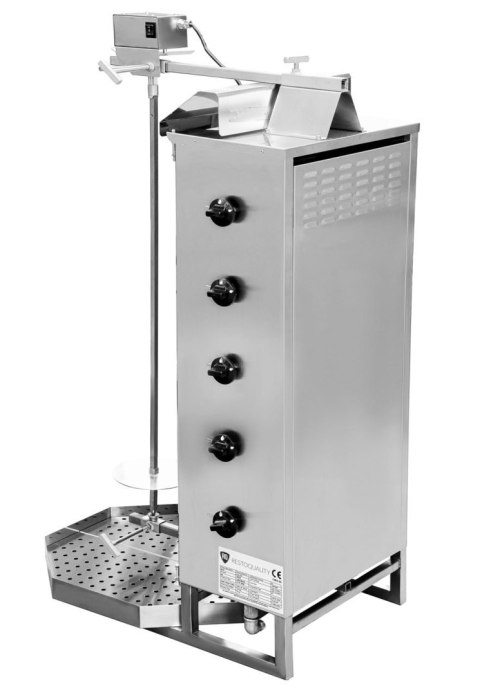 Opiekacz gazowy do kebaba 5 palników wsad 80 kg Resto Quality KLG222