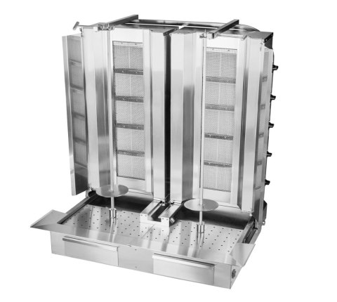Opiekacz gazowy do kebaba podwójny 5+5 palników wsad 160 kg Resto Quality KLG225-T