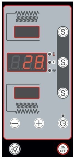 Piec do pizzy dwukomorowy cyfrowy 6+6x36 cm Donatello Resto Quality DN635/2 D