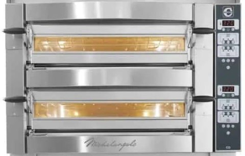 Piec do pizzy dwukomorowy Michelangelo cyfrowy 4+4x36 cm Resto Quality ML435/2 CD
