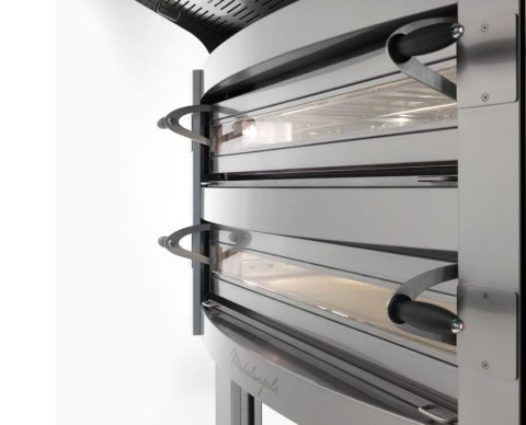 Piec do pizzy dwukomorowy Michelangelo dotykowy 6+6x36 cm Resto Quality ML635/2 TS