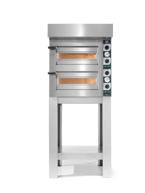 Piec do pizzy elektryczny dwukomorowy Tiziano 4+4x25 cm Resto Quality TZ425/2M