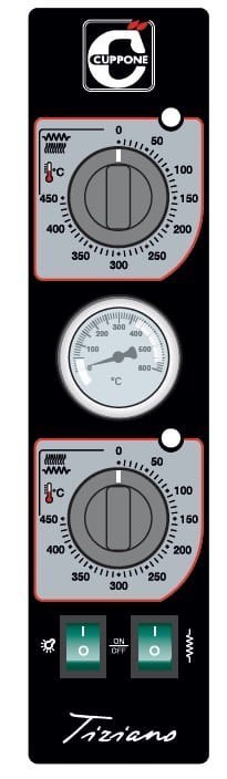 Piec do pizzy elektryczny dwukomorowy Tiziano 4+4x25 cm Resto Quality TZ425/2M