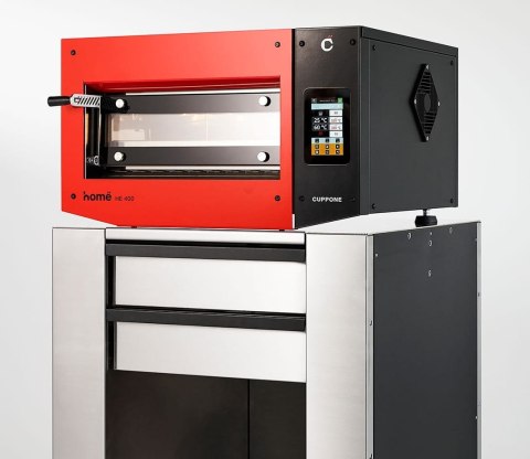 Piec do pizzy jednokomorowy dotykowy 400x400 mm Czerwony Resto Quality HE400/1 TS/FR