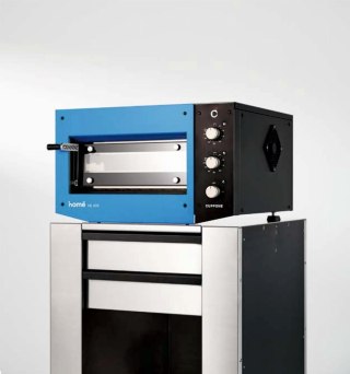 Piec do pizzy jednokomorowy manualny 400x400 mm Niebieski Resto Quality HE400/1 TM/FB