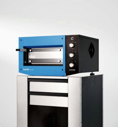 Piec do pizzy jednokomorowy manualny 400x400 mm Niebieski Resto Quality HE400/1 TM/FB