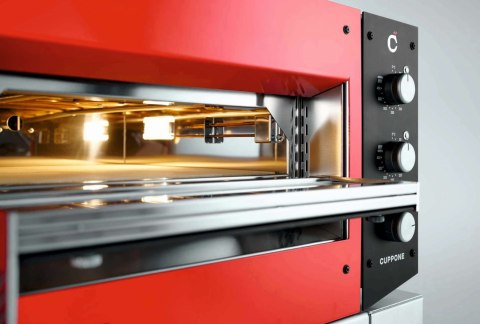 Piec do pizzy jednokomorowy manualny 400x400 mm Niebieski Resto Quality HE400/1 TM/FB