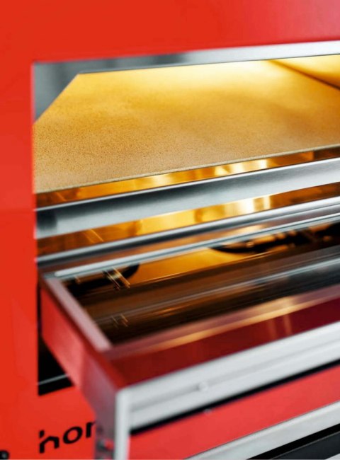 Piec do pizzy jednokomorowy manualny 400x400 mm Niebieski Resto Quality HE400/1 TM/FB
